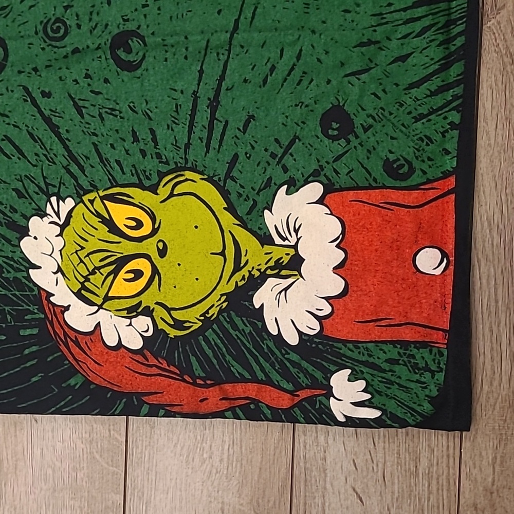 THE GRINCH Dr Seuss Youre A Mean One Christmas Cotton T Shirt Sz‎ L VTG 2001 Y2K - Picture 3 of 8